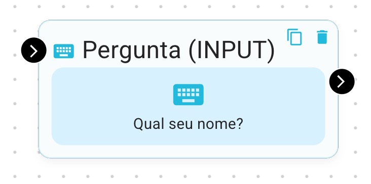 FlowBuilder Bloco de Pergunta