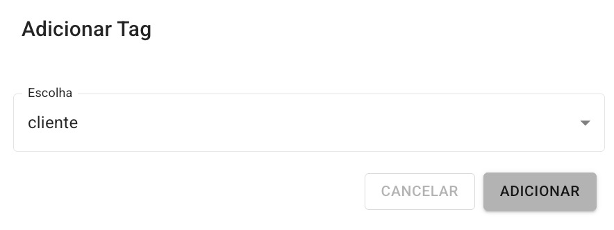 FlowBuilder Formulário Bloco Adicionar Tag